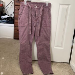 Dusty rose American eagle jeans.